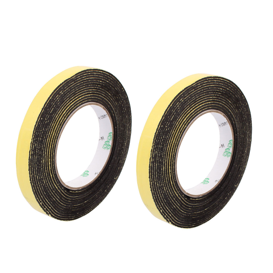 uxcell Uxcell 2 Pcs 15 x 2mm Single Side Adhesive Shockproof Anti-noise Foam Tape 5M Length