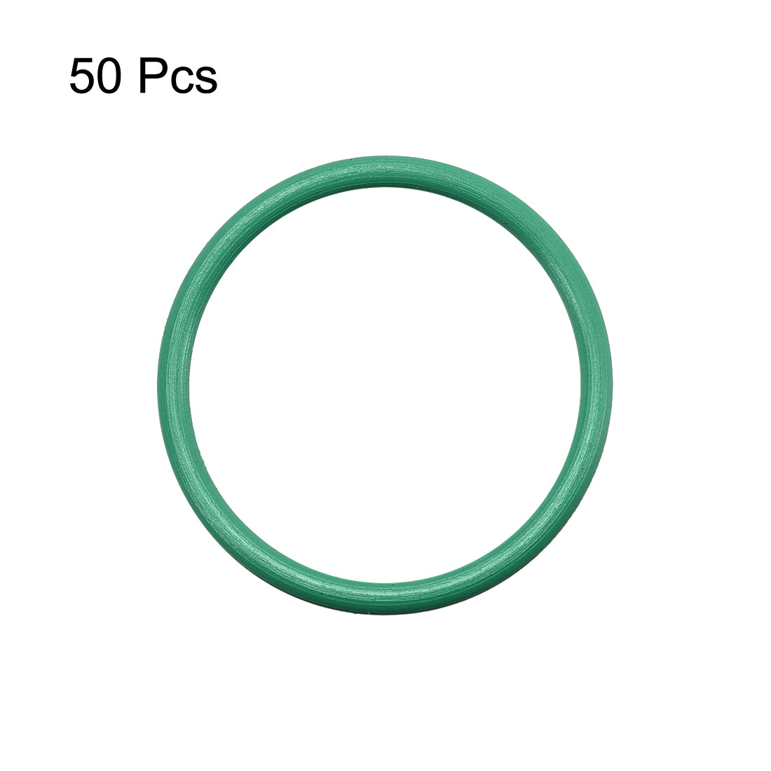uxcell Uxcell 50Pcs 21mm x 1.5mm Rubber Gasket O Ring Sealing Ring Heat Resistant Green