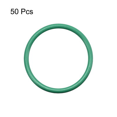 Harfington Uxcell 50Pcs 21mm x 1.5mm Rubber Gasket O Ring Sealing Ring Heat Resistant Green
