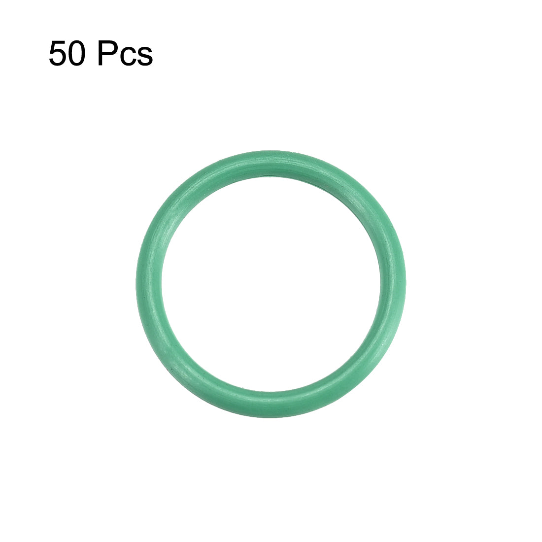 uxcell Uxcell 50 Pcs 15 x 1.5mm Oil Resistant NBR Nitrile Rubber O Sealing Ring Nonpoisonus Green