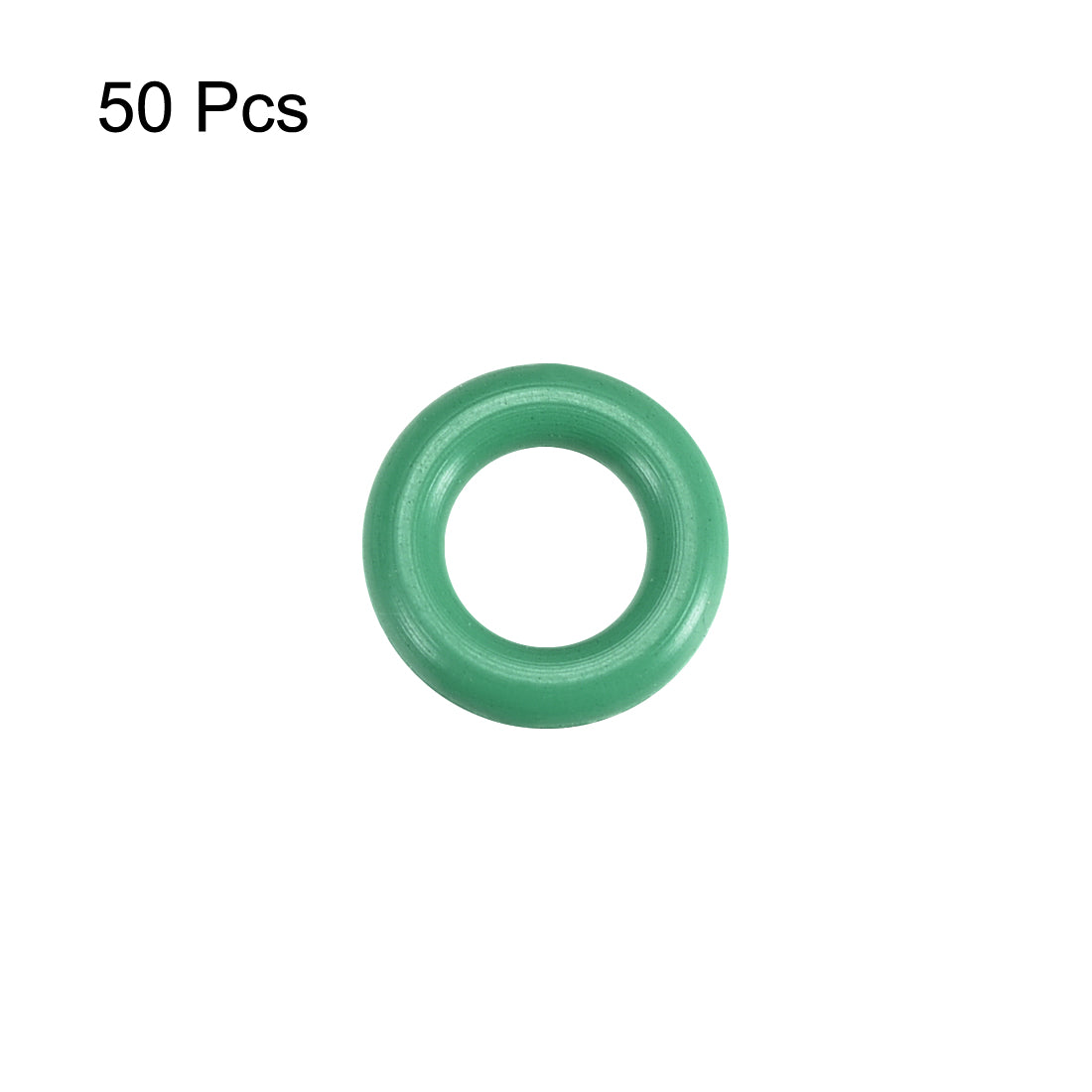 uxcell Uxcell 50 Pcs 6.5 x 1.5mm Oil Resistant NBR Nitrile Rubber O Sealing Ring Nonpoisonus Green