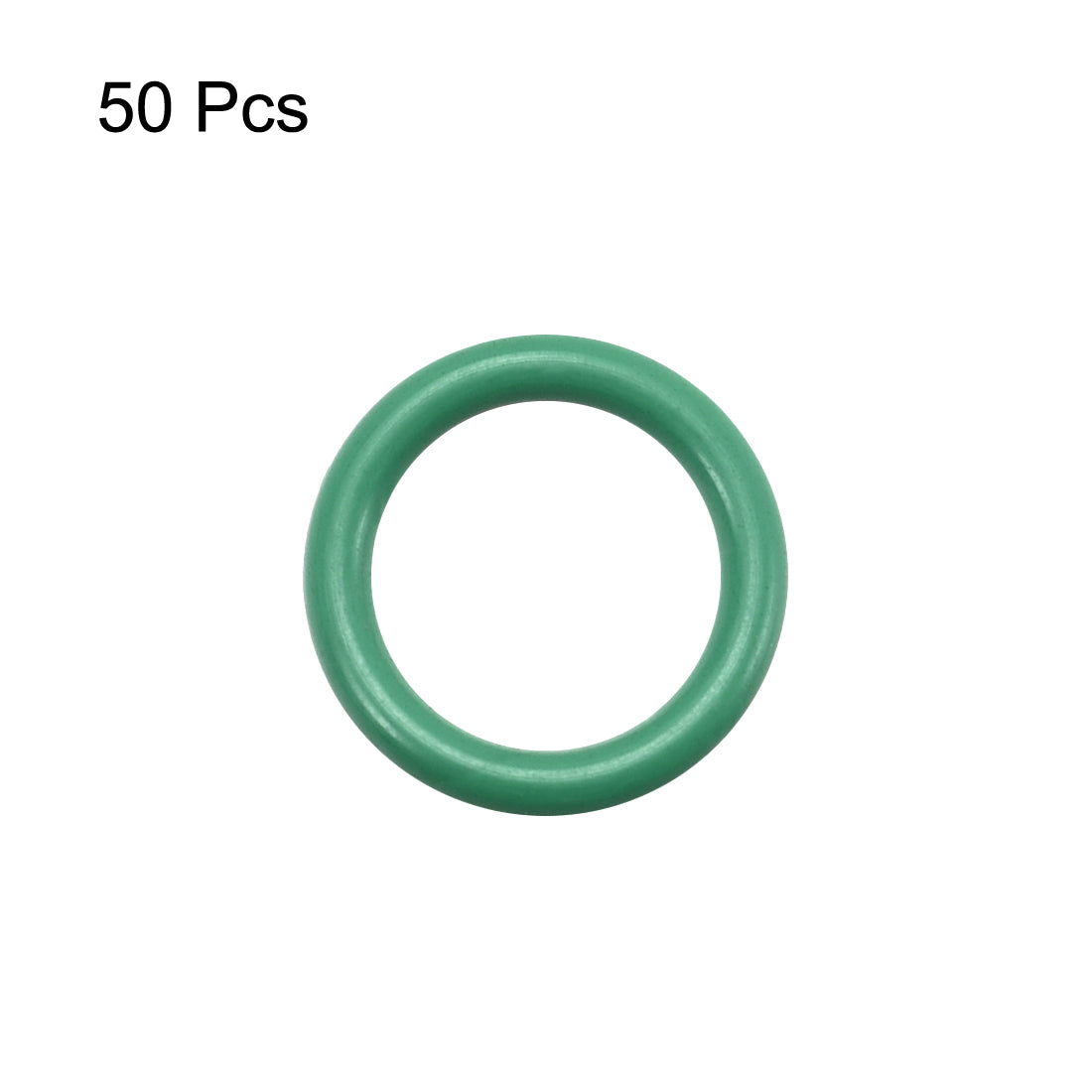 uxcell Uxcell 50pcs 10 x 1.5mm Oil Resistant NBR Nitrile Rubber O Sealing Ring Nonpoisonus Green