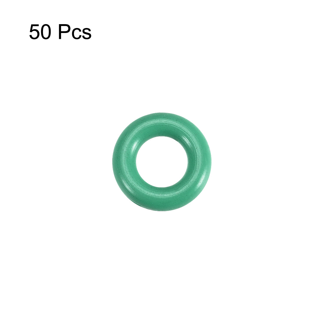 uxcell Uxcell 50 Pcs 6 x 1.5mm Oil Resistant NBR Nitrile Rubber O Sealing Ring Nonpoisonus Green