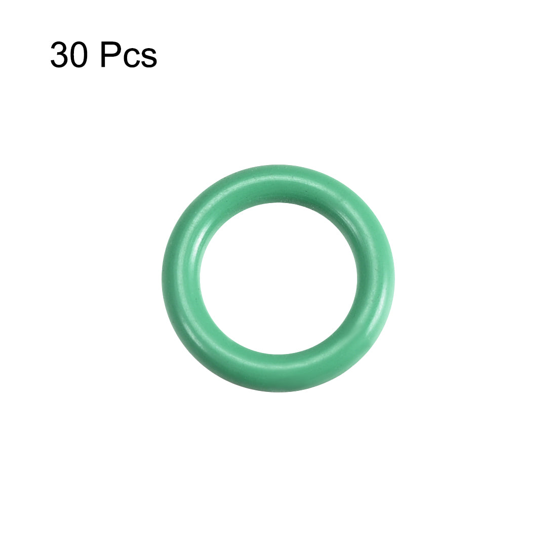 uxcell Uxcell 30 Pcs 11 x 1.9mm Oil Resistant NBR Nitrile Rubber O Sealing Ring Nonpoisonus Green