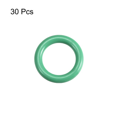 Harfington Uxcell 30 Pcs 11 x 1.9mm Oil Resistant NBR Nitrile Rubber O Sealing Ring Nonpoisonus Green