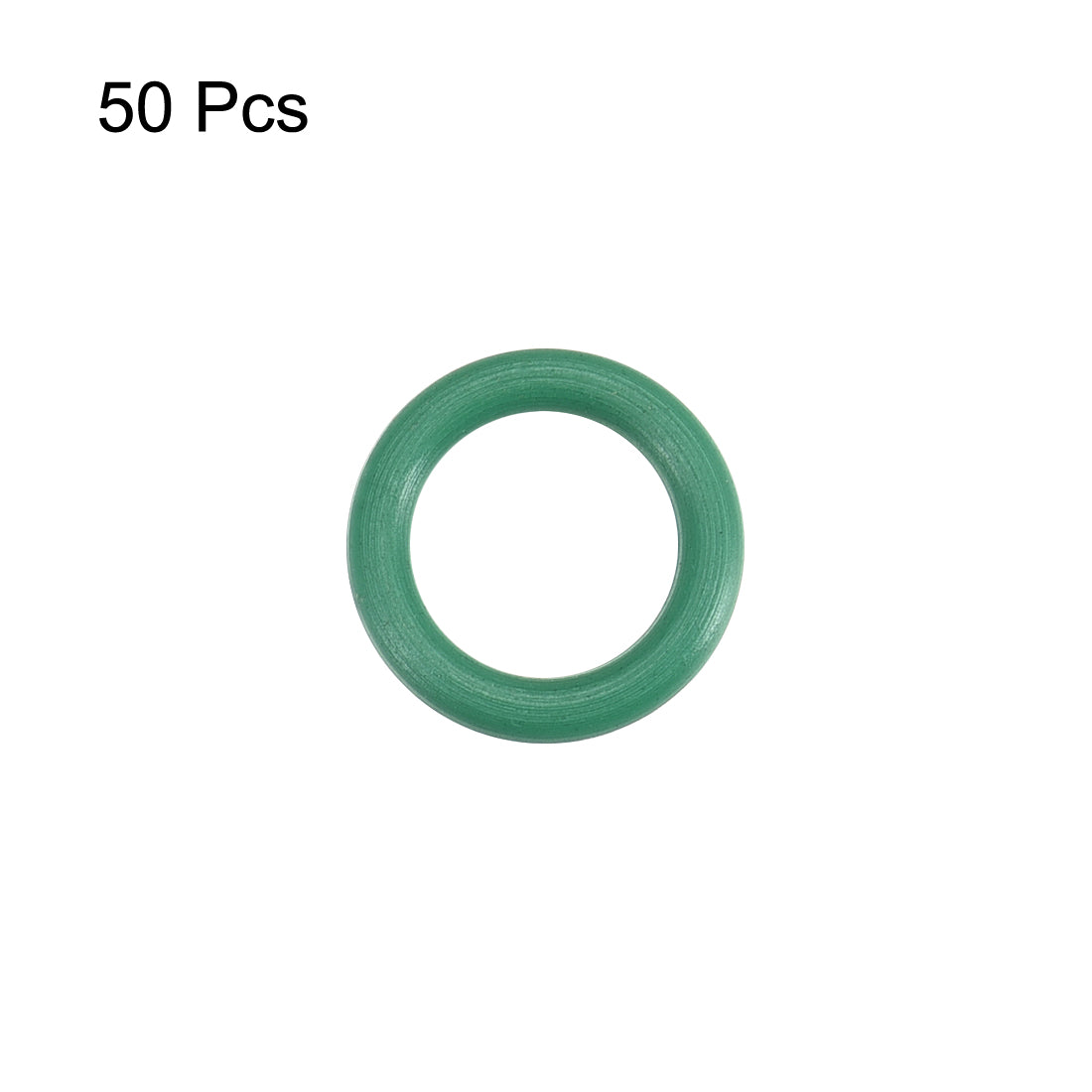 uxcell Uxcell 50Pcs 9mm x 1.5mm Rubber Gasket O Ring Sealing Ring Heat Resistant Green
