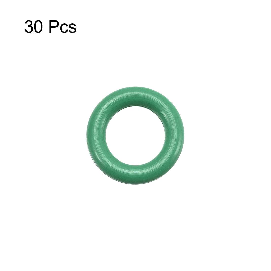 uxcell Uxcell 30Pcs 9mm x 1.9mm Rubber Gasket O Ring Sealing Ring Heat Resistant Green