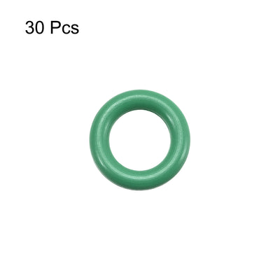 Harfington Uxcell 30Pcs 9mm x 1.9mm Rubber Gasket O Ring Sealing Ring Heat Resistant Green