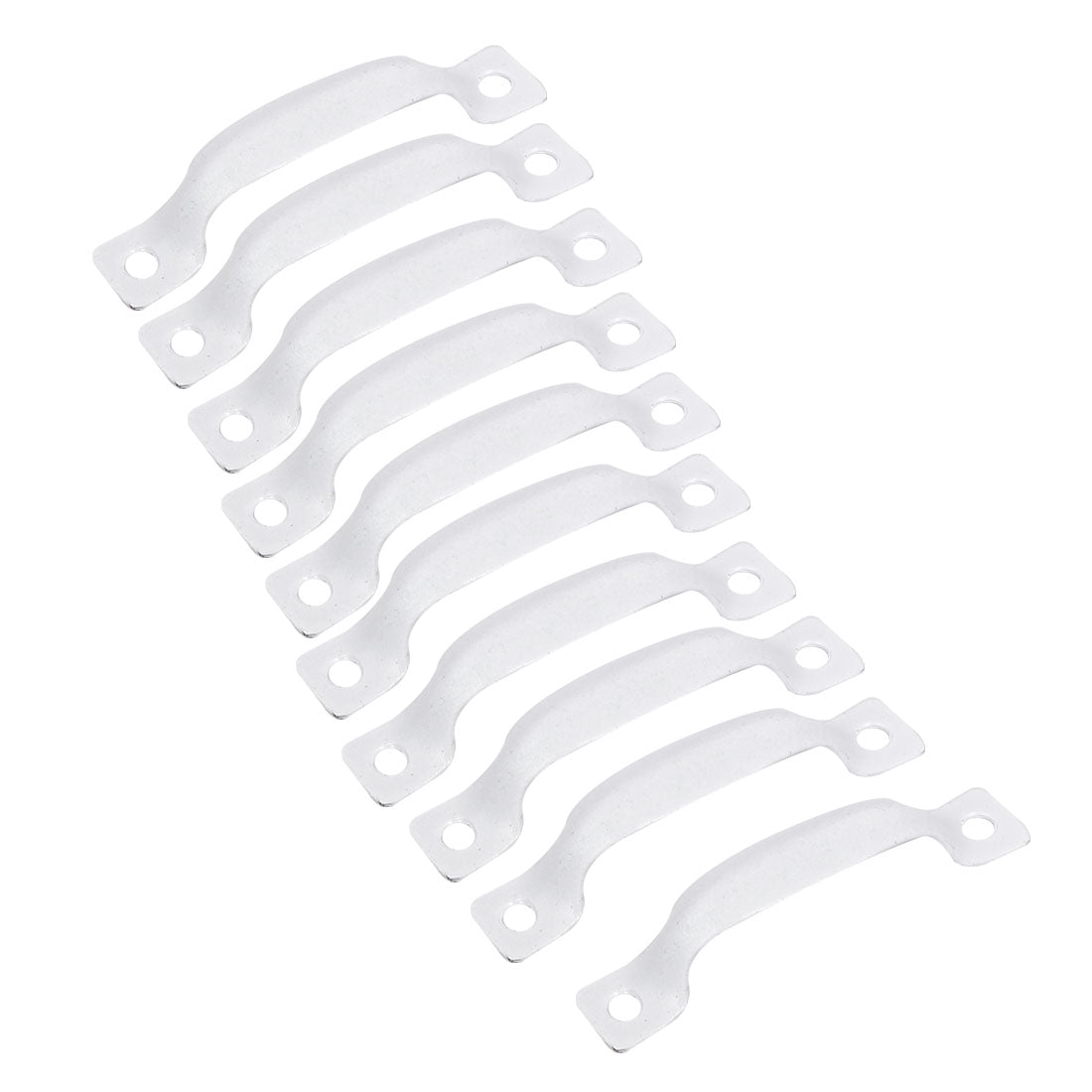 uxcell Uxcell Furniture Cabinet Dresser Arch Shape Pull Handles White 52mm Length 10PCS
