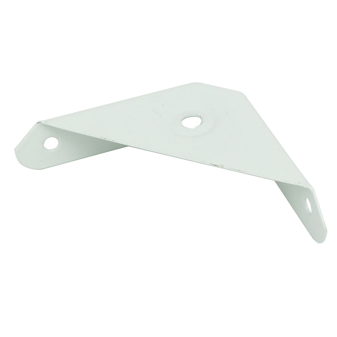 uxcell Uxcell Metal Triangular Flange Corner Brace Angle Bracket White 99mmx60mmx18mm 5pcs