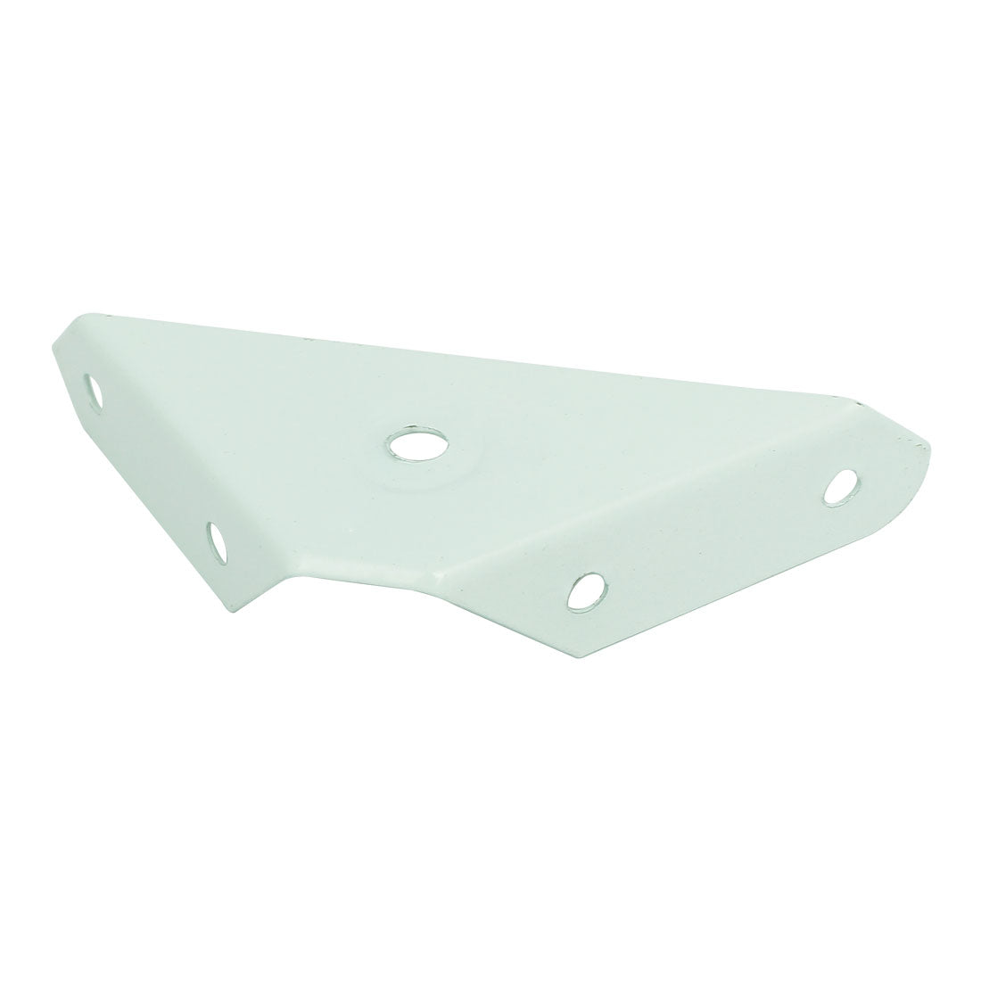 uxcell Uxcell Metal Triangular Flange Corner Brace Angle Bracket White 99mmx60mmx18mm 5pcs