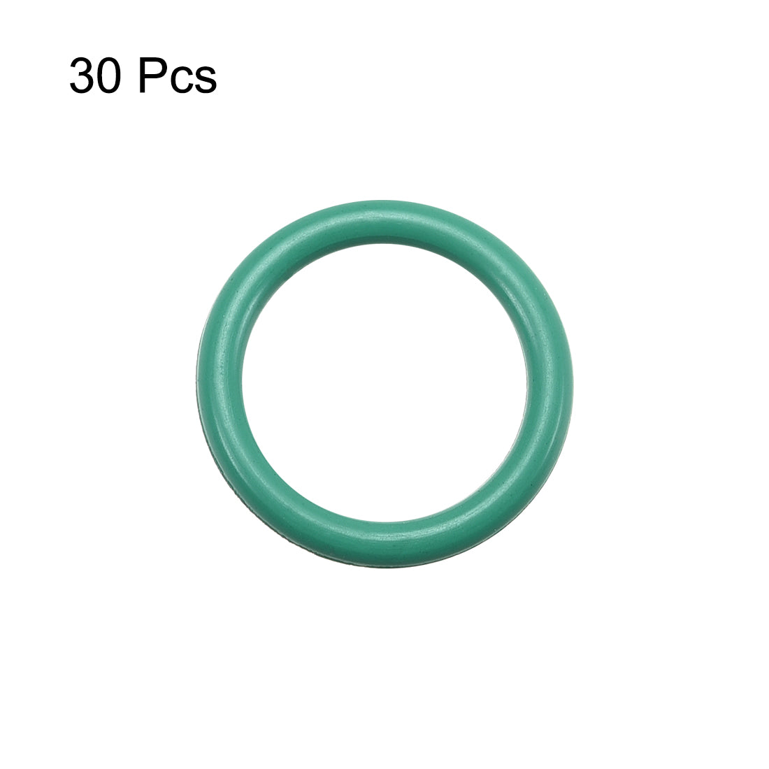 uxcell Uxcell 30Pcs 15mm x 1.9mm Rubber O-rings NBR Heat Resistant Sealing Ring Grommets Green