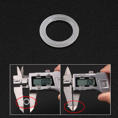 Harfington Uxcell 50Pcs 10mm x 1.5mm Rubber O-rings NBR Heat Resistant Sealing Ring Grommets White