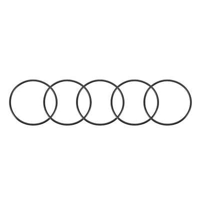 uxcell Uxcell 30Pcs 50mm x 1.9mm Rubber O-rings NBR Heat Resistant Sealing Ring Grommets Black