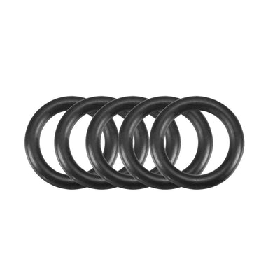 uxcell Uxcell 30Pcs 10mm x 1.9mm Rubber O-rings NBR Heat Resistant Sealing Ring Grommets Black