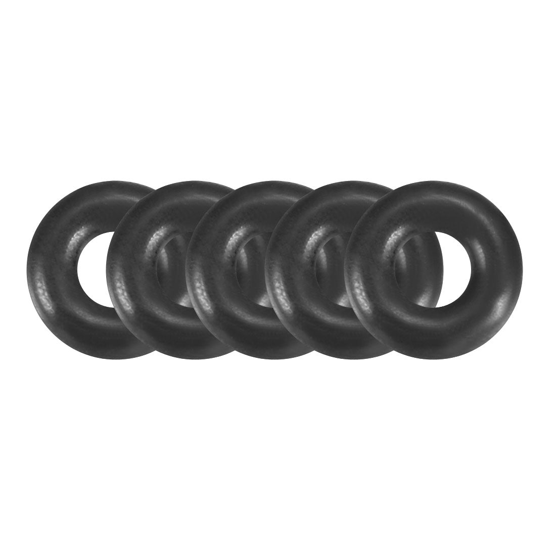 uxcell Uxcell 50pcs 4mmx1.2mm Nitrile Butadiene Rubber O Ring Oil Sealing Ring Gasket Black