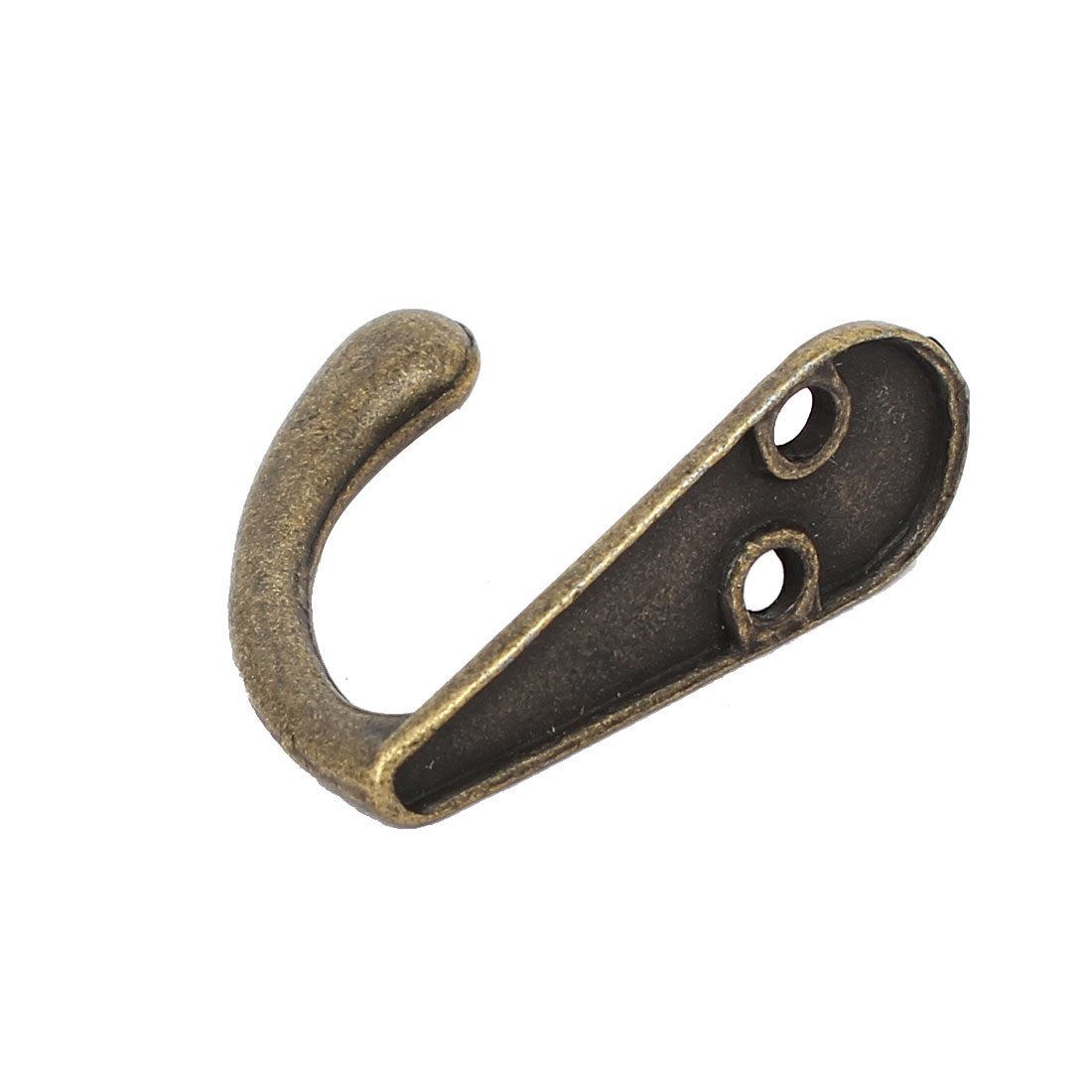 uxcell Uxcell 35mmx13mmx30mm Metal Single Hook Wall Door Mounted Clothes Hangers Holders 30pcs