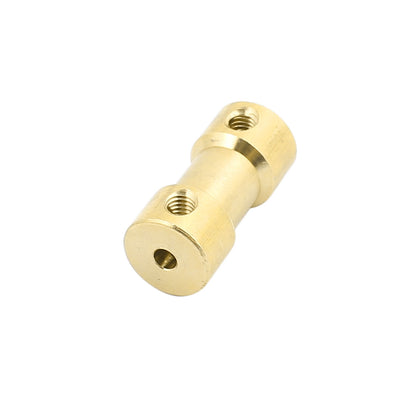 Harfington Uxcell Brass Shaft Coupling Coupler Motor Transmission Motor Connector for RC Boat Model