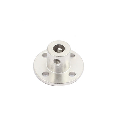 Harfington Rigid Flange Coupling Motor Guide Shaft Coupler Motor Connector for DIY Parts silver