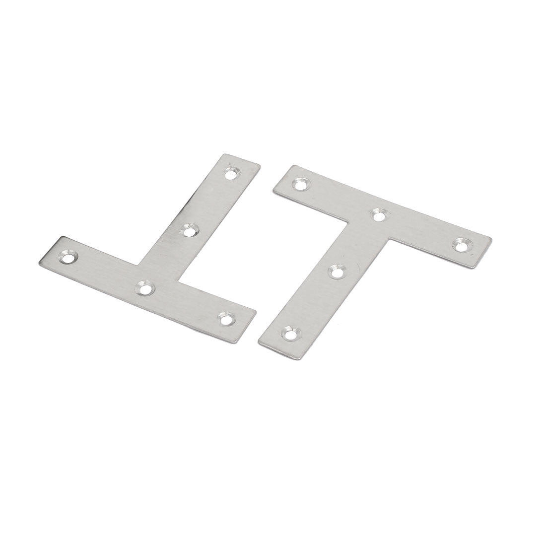 uxcell Uxcell 80mmx80mmx1mm Metal T Shaped Flat Repair Plates Corner Brace Bracket 20pcs