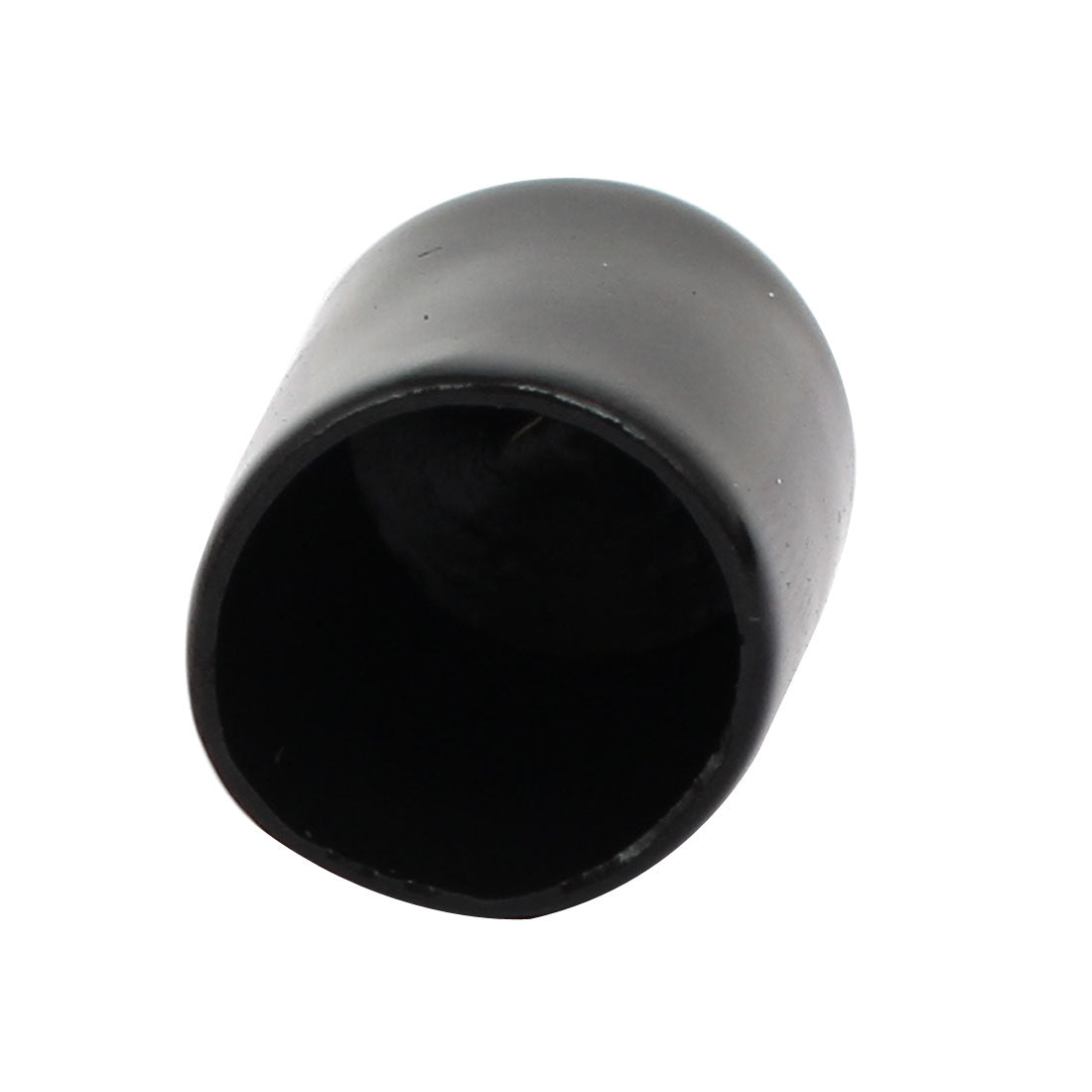 uxcell Uxcell 13mm Inner Dia Rubber Hose End Cap Screw Thread Protector Cover Black 50pcs