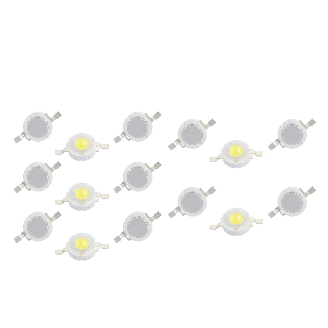 Harfington 15 Pcs DC 3-3.5V 5W High Power  White Surface Mounted Devices LED Lamp Bead 475-525LM 6000K