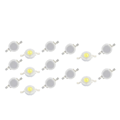 Harfington 15 Pcs DC 3-3.5V 5W High Power  White Surface Mounted Devices LED Lamp Bead 475-525LM 6000K