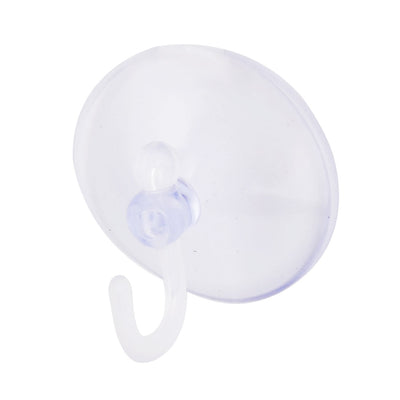 Harfington Uxcell Bathroom Rubber Coat Cloth Towels Caps Holder Wall Hanging Suction Cup Hook 50mm Dia 22pcs