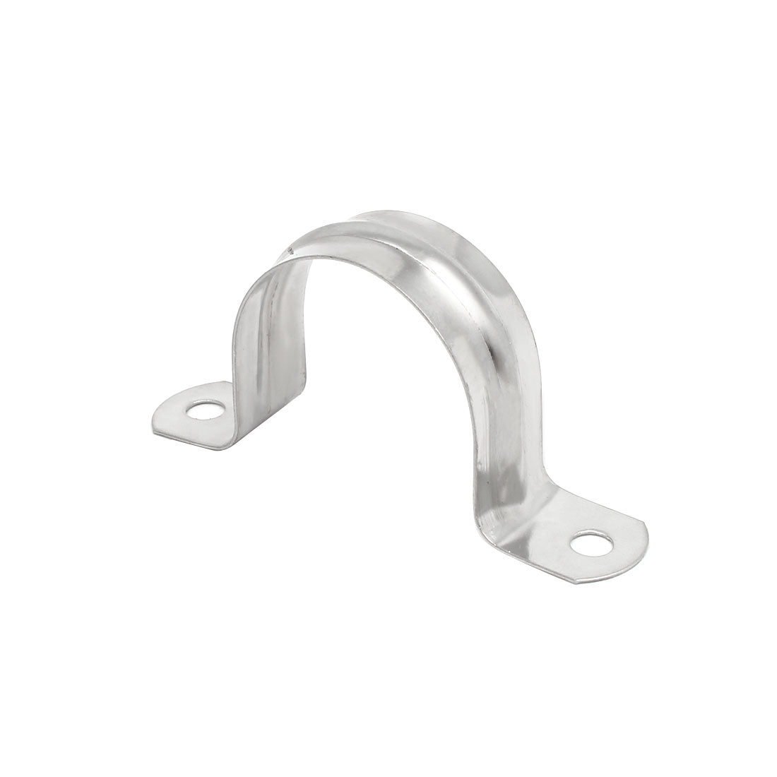 uxcell Uxcell M42 304 Stainless Steel Two Hole Pipe Straps Tension Tube Clip Clamp 8PCS