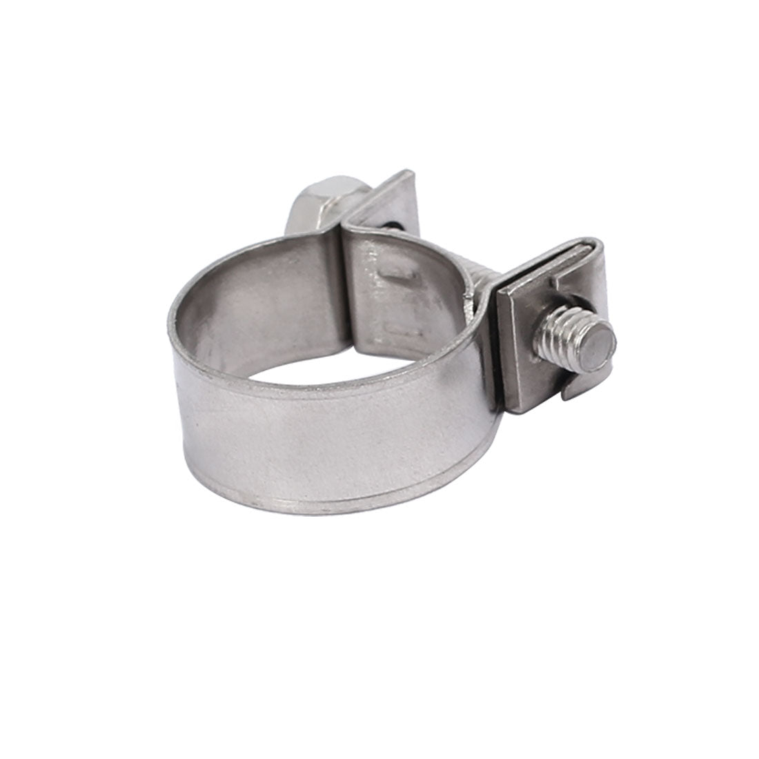 uxcell Uxcell 15mm-17mm 304 Stainless Steel Screw Mounted Adjustable Pipe Hose Clamp