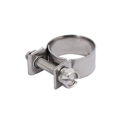 Harfington Uxcell 15mm-17mm 304 Stainless Steel Screw Mounted Adjustable Pipe Hose Clamp