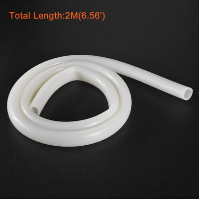 Harfington Silicone Tube 2 M Flexible Silicone Rubber Tubing Water Air Hose Pipe for Pump Transfer