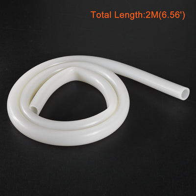 Harfington Silicone Tube 2 M Flexible Silicone Rubber Tubing Water Air Hose Pipe for Pump Transfer