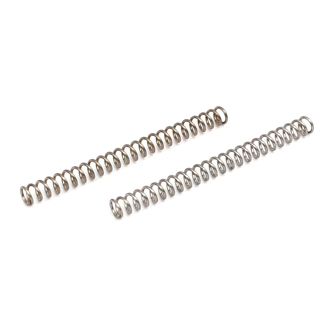 Harfington 0,3 mm x 2 mm x 25 mm Druckfedern aus Edelstahl 304, silberfarben, 10 Stück