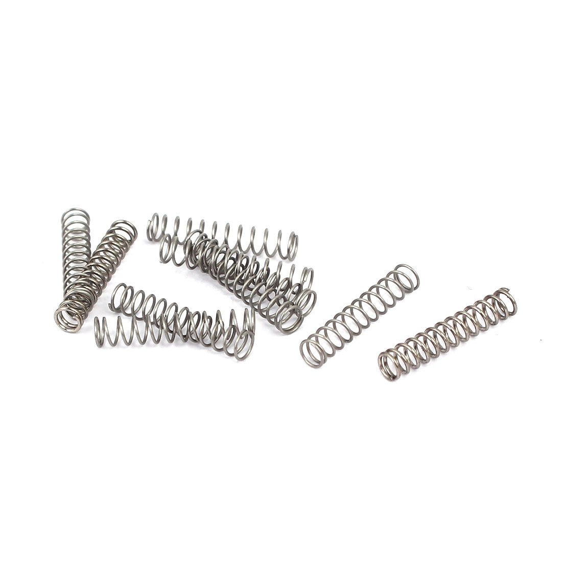 Harfington 0.3mmx3mmx15mm 304 Stainless Steel Compression Springs 10pcs