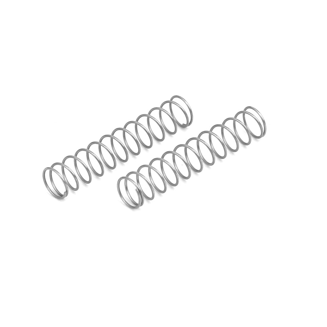 Harfington 0,3 mm x 4 mm x 20 mm 304 Edelstahl-Druckfedern, silberfarben, 10 Stück