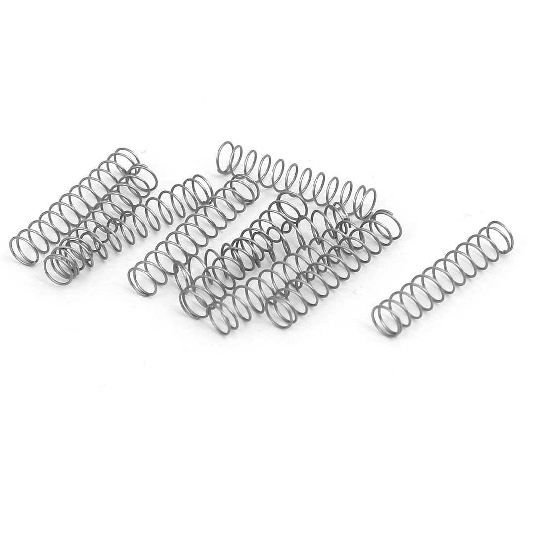 Harfington 0,3 mm x 4 mm x 20 mm 304 Edelstahl-Druckfedern, silberfarben, 10 Stück