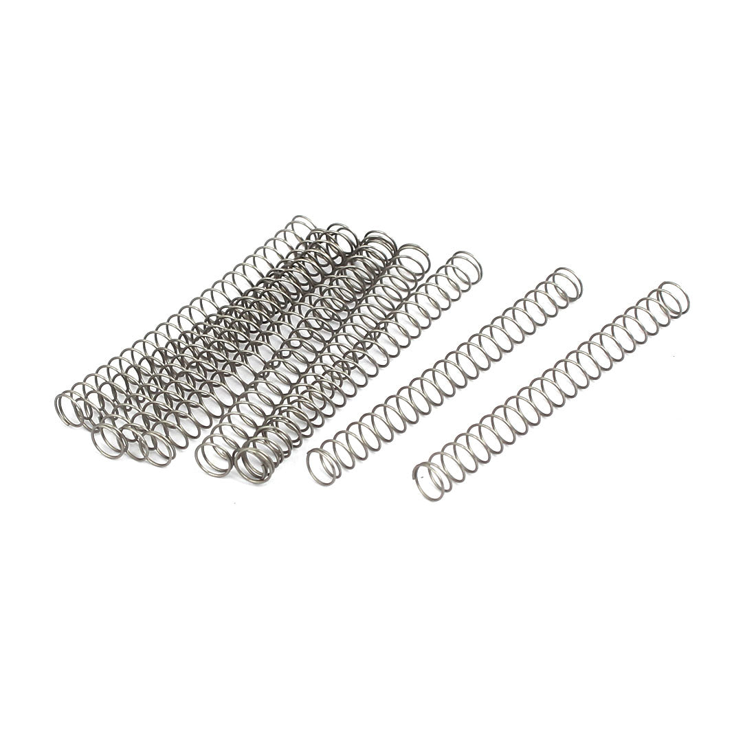 Harfington 0.3mmx4mmx40mm 304 Stainless Steel Compression Springs 10pcs