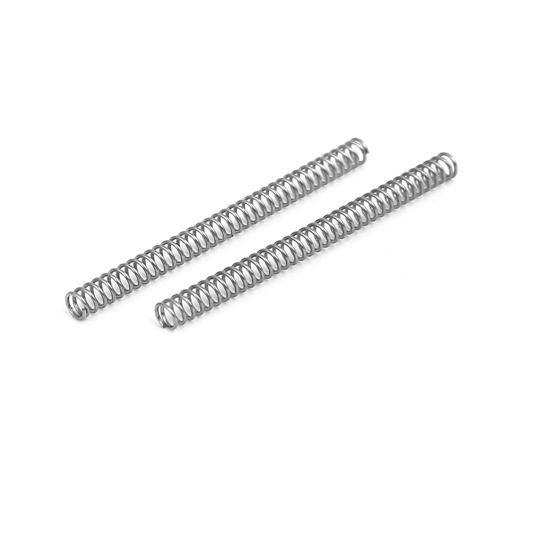 Harfington 0.4mmx3mmx40mm 304 Stainless Steel Compression Springs Silver Tone 10pcs