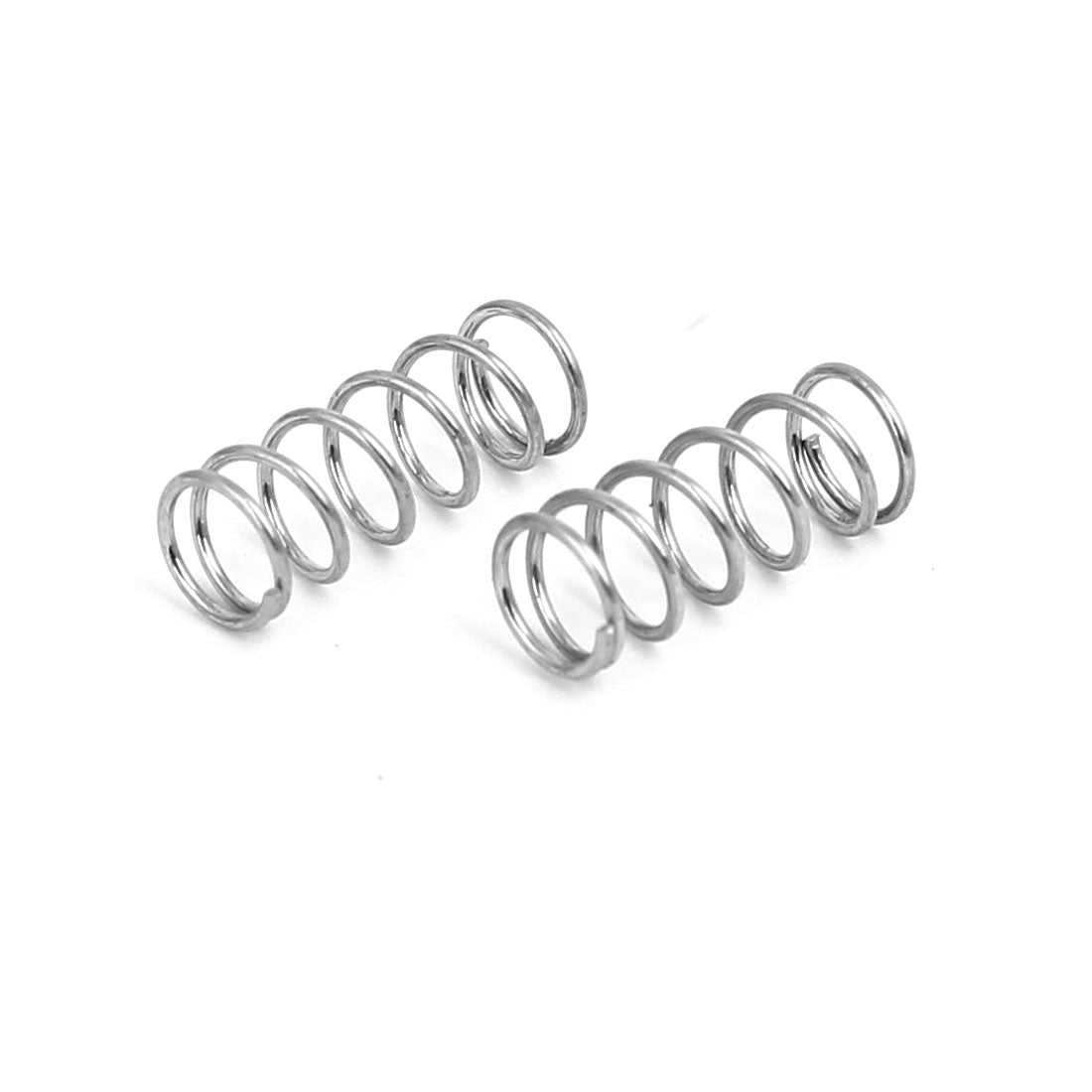 Harfington 0.4mmx4mmx10mm 304 Stainless Steel Compression Springs Silver Tone 10pcs