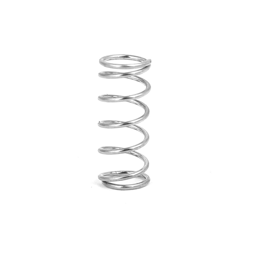 Harfington 0.4mmx4mmx10mm 304 Stainless Steel Compression Springs Silver Tone 10pcs
