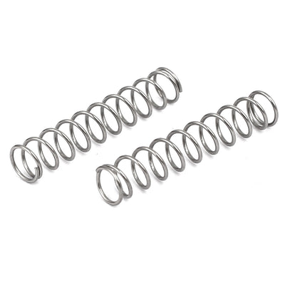 Harfington 0.4mmx4mmx20mm 304 Stainless Steel Compression Springs 10pcs