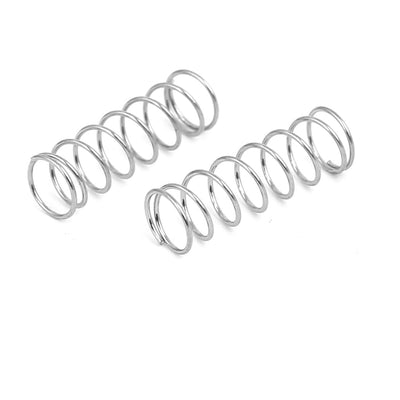 Harfington 0.4mmx5mmx15mm 304 Stainless Steel Compression Springs 10pcs
