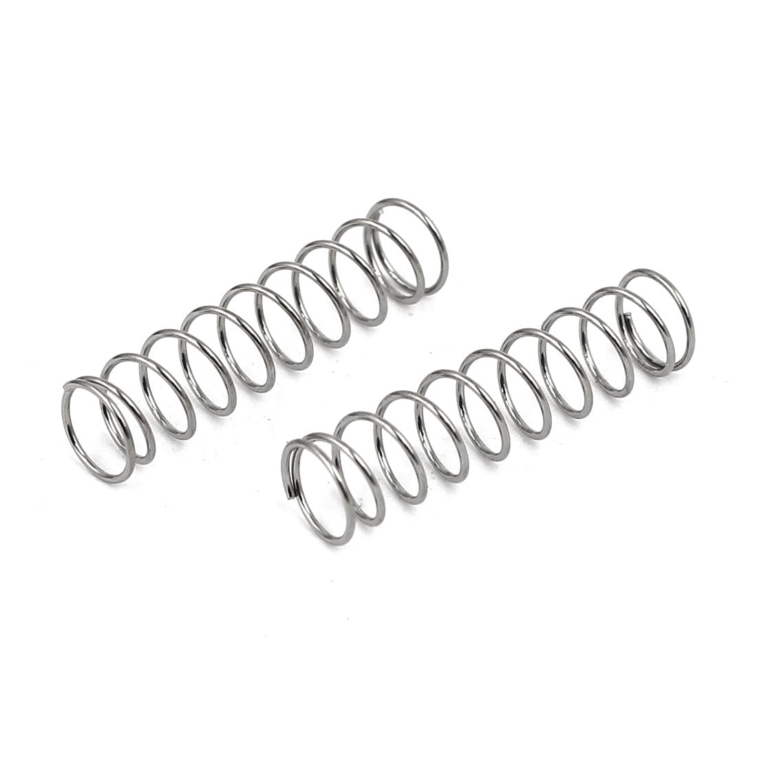 Harfington 0.4mmx5mmx25mm 304 Stainless Steel Compression Springs 10pcs