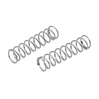 Harfington 0.4mmx5mmx25mm 304 Stainless Steel Compression Springs 10pcs
