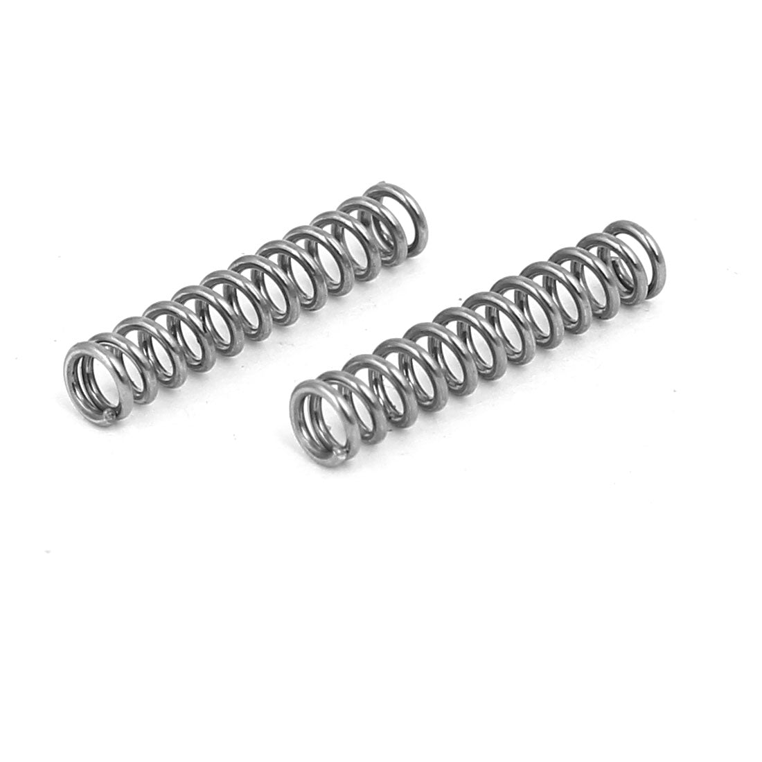 Harfington 0.5mmx3mmx15mm 304 Stainless Steel Compression Springs Silver Tone 10pcs