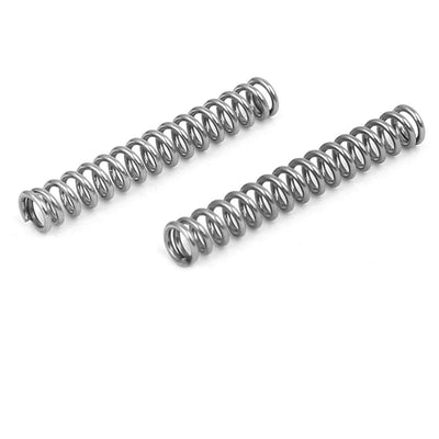 Harfington 0.5mmx3mmx20mm 304 Stainless Steel Compression Springs Silver Tone 10pcs
