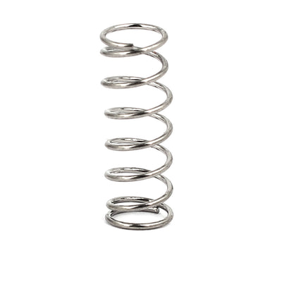 Harfington 0.5mmx5mmx15mm 304 Stainless Steel Compression Springs 10pcs