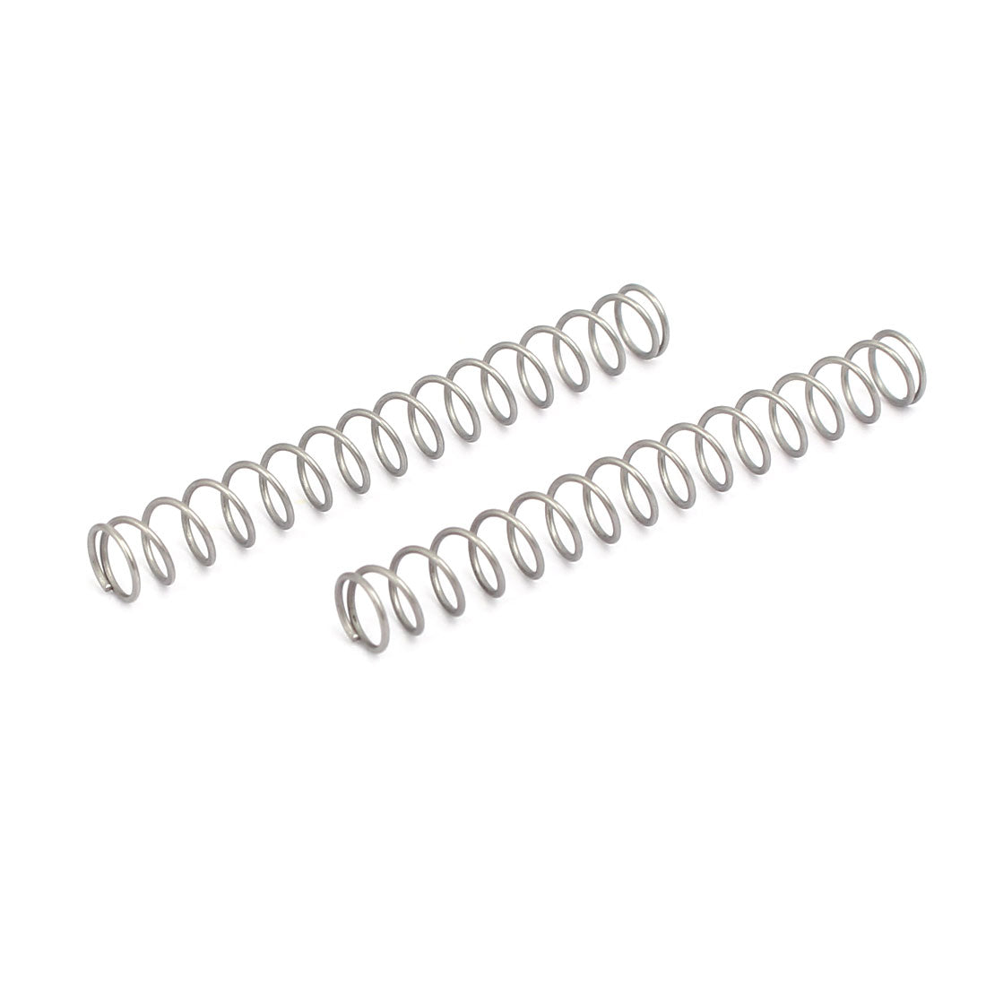 Harfington 0.5mmx5mmx40mm 304 Stainless Steel Compression Springs Silver Tone 10pcs