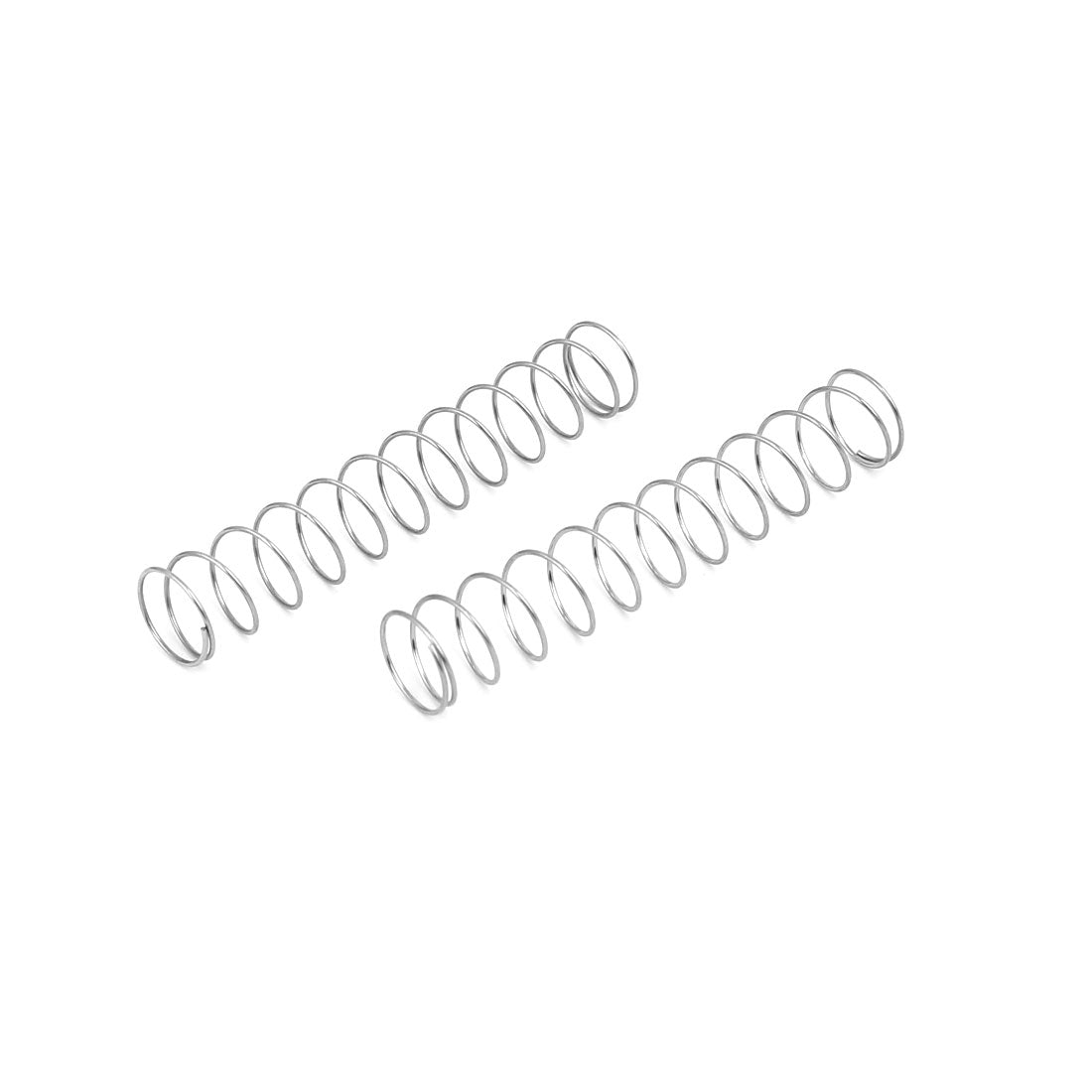 uxcell Uxcell 0.5mmx9mmx50mm 304 Stainless Steel Compression Springs 10pcs